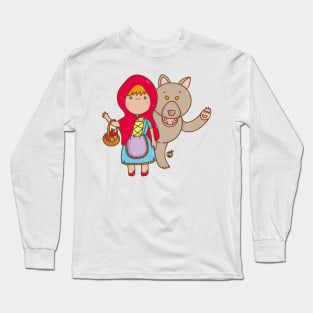 Caperucita y Lobo Long Sleeve T-Shirt